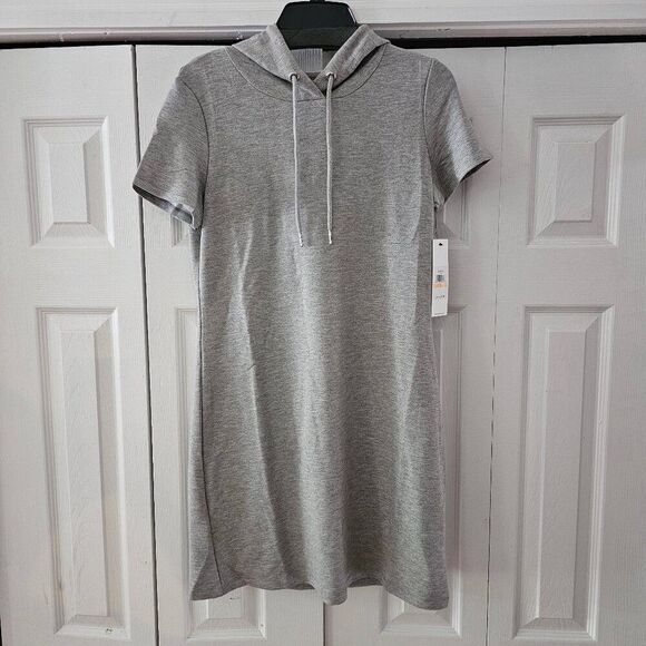 Calvin Klein Dresses & Skirts - Calvin Klein Gray Short Sleeves Logo T-Shirt Mini Dress Size Small